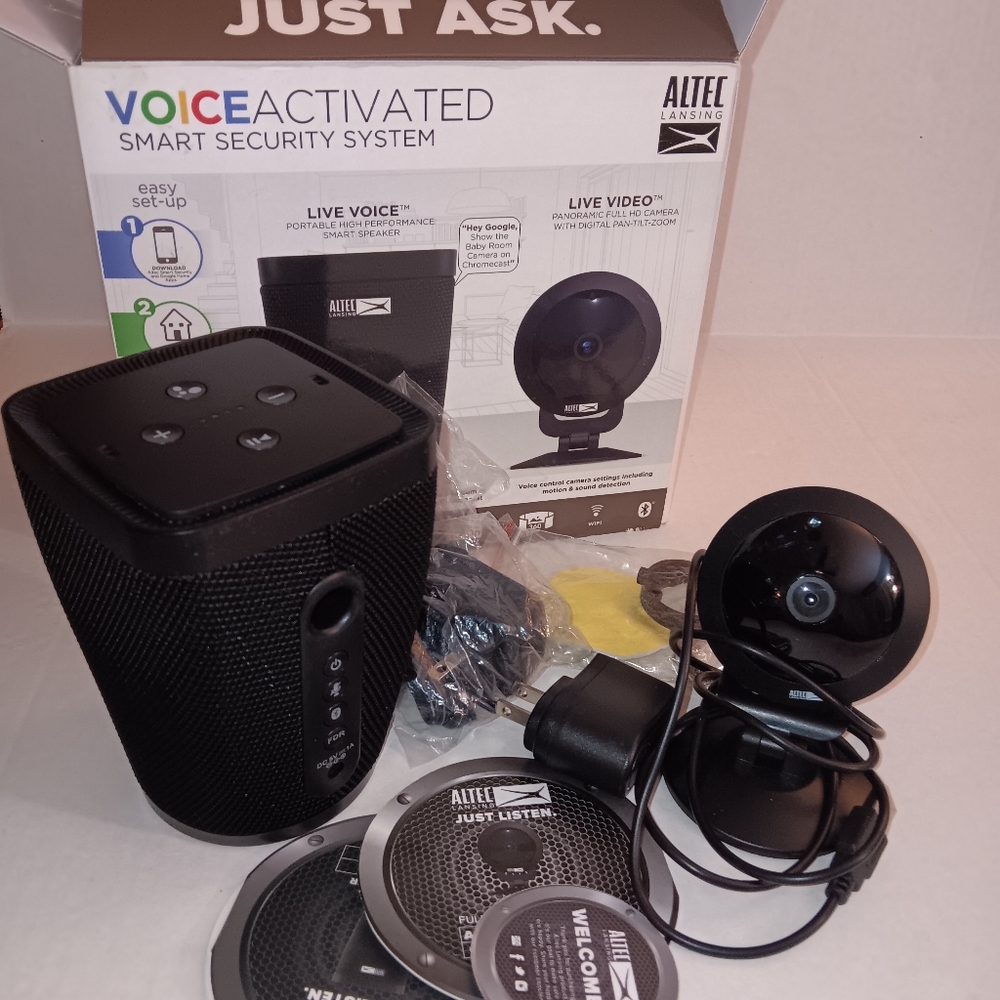 Voice-Activated Smart Security System Altec Lansing Camera